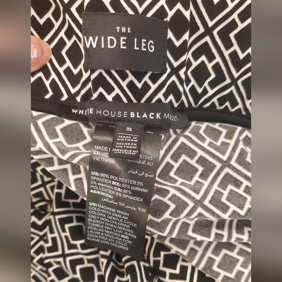 Like New WHBM Mixed-Print Knit Wide-Leg Pants - Picture 3 of 7